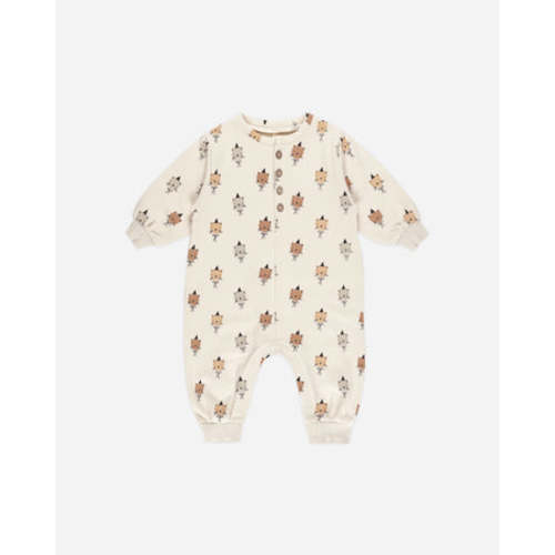 Relaxed Fleece Jumpsuit || Cats