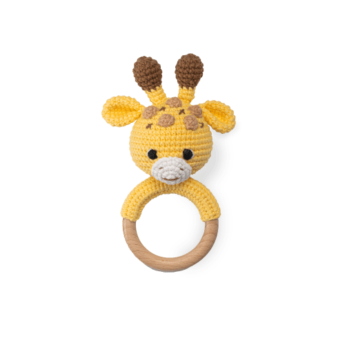 Giraffe Rattle – Knitted Friends
