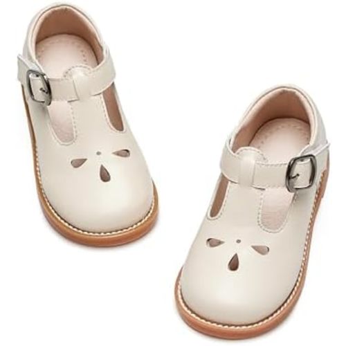 Kiderence Toddler Girl Mary Jane School Uniform Dress Shoes Oxford Flats