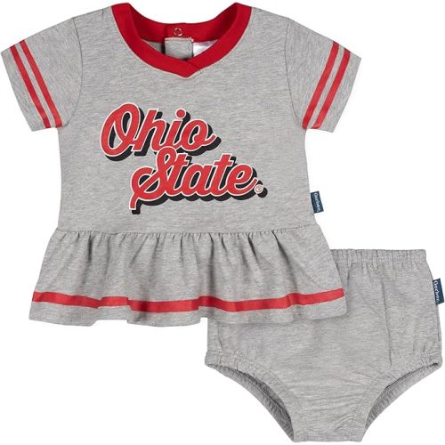 Gerber Baby Girls' Toddler NCAA College Team Cheer Dress & Bloomer Set