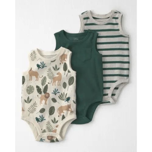 Baby Boy 3-Pack Organic Cotton Bodysuits - Little Planet | Carter's