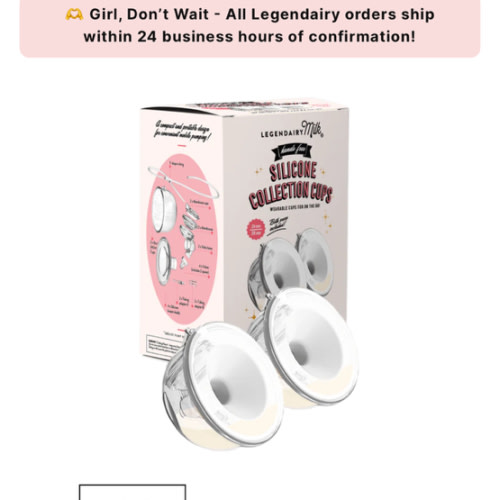 Silicone Milk Collection Cups | Legendairy Milk