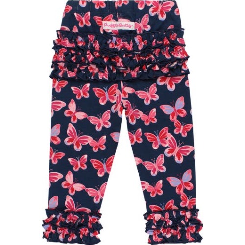 Baby Girls Ruffle Leggings with Signature Rear Ruffles, 0-3M