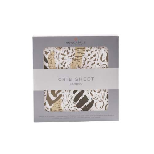 Animal Print Bamboo Muslin Crib Sheet