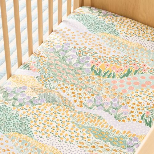 Flower Field Crib Fitted Sheet