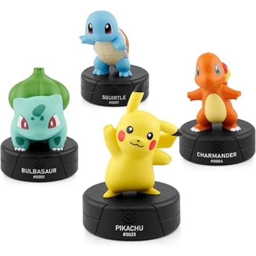 Tonies Pokémon Audio Toy Figurine 4-Pack Set: Pikachu, Squirtle, Bulbasaur & Charmander