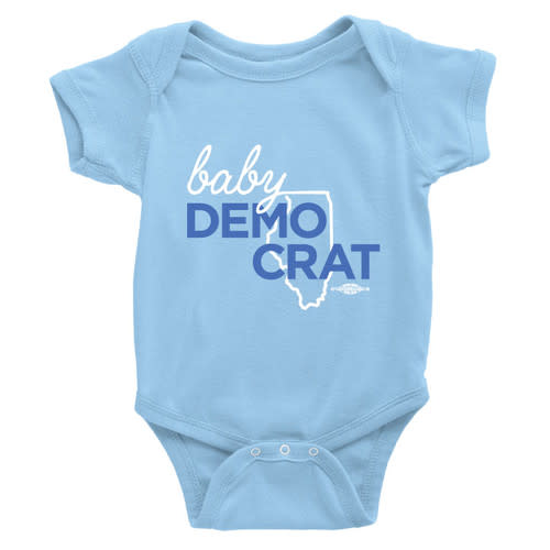 Baby Democrat (Light Blue Onesie) - Democratic Party of Illinois