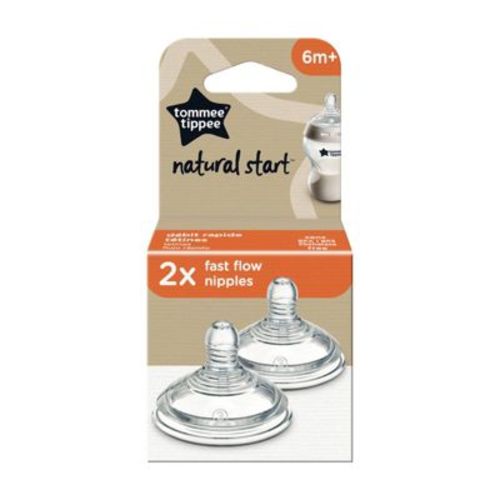 Tommee Tippee Natural Start Baby Bottle Nipples - 2pk