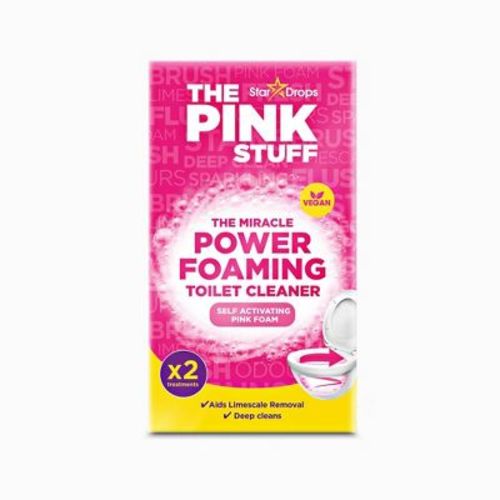 The Pink Stuff The Miracle Power Foaming Toilet Cleaner Powder - 7oz: Vegan, Passion Fruit Scent, Carton