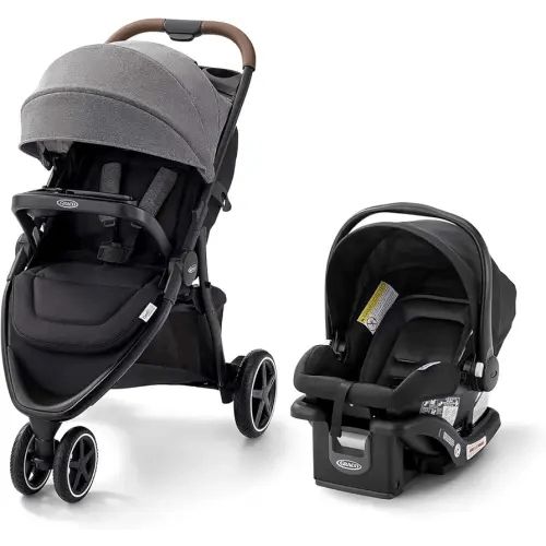 Graco Outpace LX All-Terrain Travel System - Includes SnugRide 30 Lite Infant Car Seat, Briggs, High-Performance Stroller/Car Seat Combo, Practical & Durable