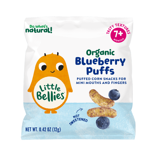 Little Bellies Organic Blueberry Puffs Snack, 0.42 oz Bag