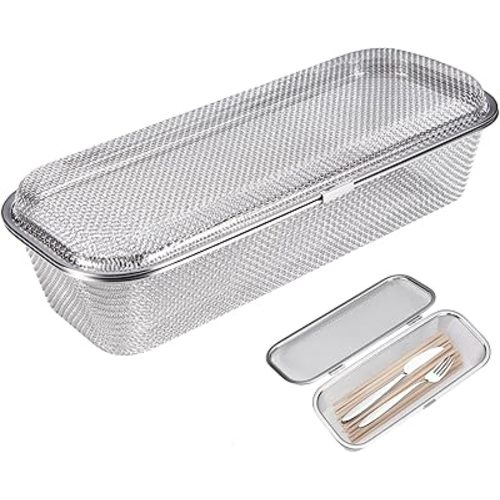 Stainless Steel Dishwasher Basket - 18/8 Food-Grade Storage Baskets for Chopsticks, Forks, Scoops and Small Items