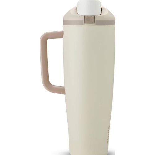 Owala FreeSip Tumbler - Stainless Steel - 40-oz. - Tan (Lightly Toasted)