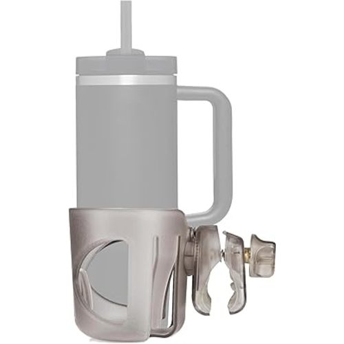 New Stroller Cup Holder for Stanley Quencher H2.0 (30 & 40 Oz. Models), Also Compatible with Stanley IceFlow (20 & 30 Oz. Models) - Black