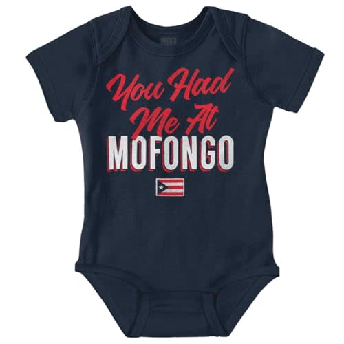 Brisco Brands Had Me At Mofongo Puerto Rican Pride Baby Romper Boys or Girls