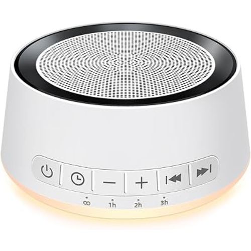 Sound Machine White Noise Machine with 30 Soothing Sounds 12 Colors Night Light Sleep Machine for Baby Kids Adults Brown Nosie Machine Pink Noise Machine with 32 Volume Levels for Office Home Travel
