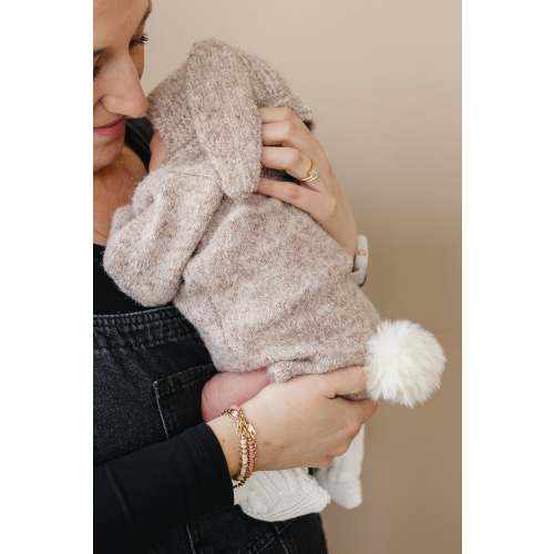Luna + Luca Luna + Luca Cozy Bunny Romper - Luna + Luca Cozy Bunny Romper