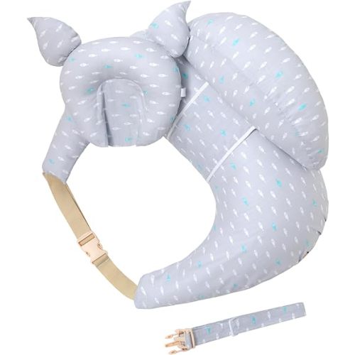 Nursing Pillow for Breastfeeding, Breastfeeding Pillows for More Support for Mom and Baby, with Adjustable Waist Strap
