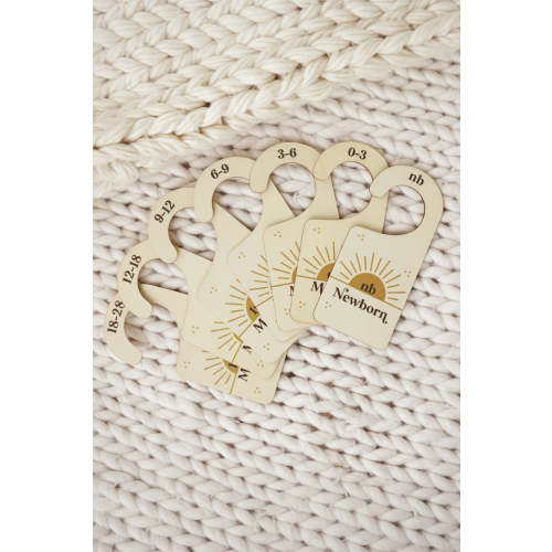 Wooden Nursery Closet Dividers | Sun