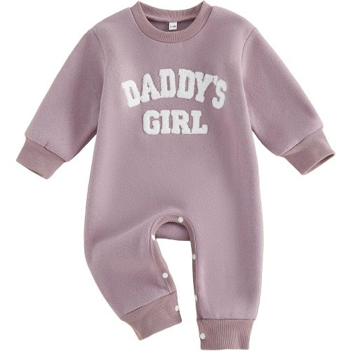 Newborn Baby Girl Fall Outfit Romper Jumpsuit Warm Infant Clothes