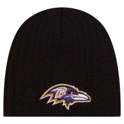 Baltimore Ravens New Era Infant Mini Knit Hat  - Black