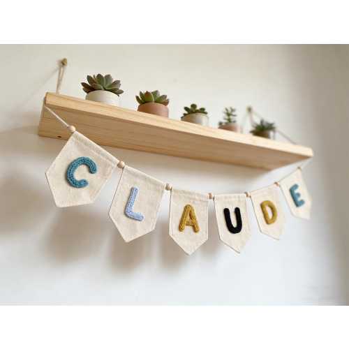 Baby Name Banner,Personalized Yarn Letters Banner For Baby,Kids Name Garland,Nursery Wall Decor,Baby Shower Gift,Nursery Decor,Baby Gift