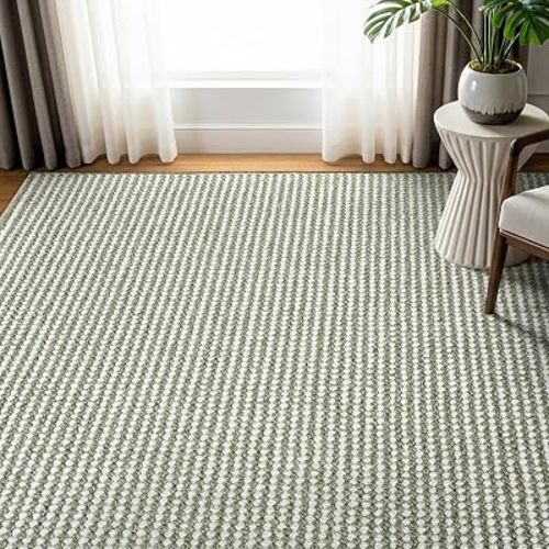 Gertmenian Indoor Boho Area Rug - 5x7 Standard, Durable, Non-Shedding & Stain Resistant, Ideal for High Traffic Areas in Living Room, Bedroom, Dining Room - Romi, Sage, 23881