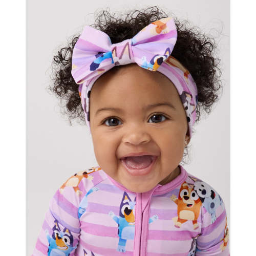 Pink Bluey Dance All Day Luxe Bow Headband | Little Sleepies