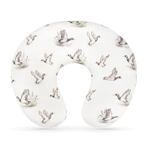 Nursing Pillow Cover, Stretchy Cover for Breasteeding Pillow, Duck | Soft Removable 18×27 Inches Feeding Pillow Slipcover for Boys, Machine-Washable Breathable Fabric with Hidden Zipper