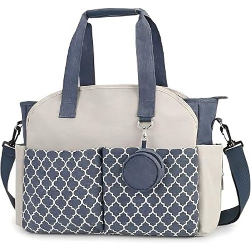 Diaper Bag Tote Large Multi-Function Baby Changing Bag for Mom with Changing Station Travel Nappy Bag for Women