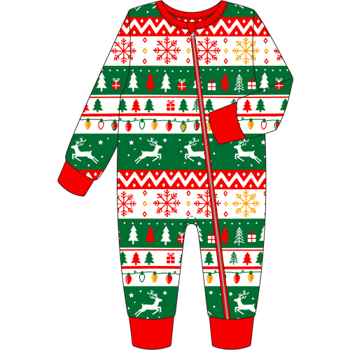 PatPat Baby Christmas Pajamas Viscose from Bamboo Footless Sleeper Baby Gifts for Boy Girls Red 0-3 Months