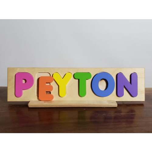 Toddler Name Puzzle, Wood Puzzle Toy, Gifts For Kids
,
9 Letter
,
Primary