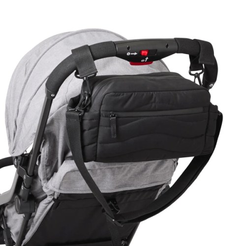 Quilted Stroller Caddy - Black