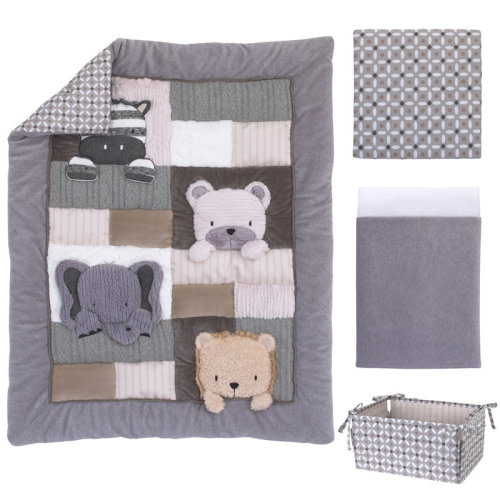 Harriet Bee Westport Animal 4 Piece Crib Bedding Set & Reviews | Wayfair