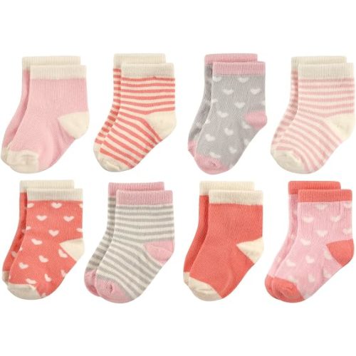 Hudson Baby Baby 8-pack Cotton Rich Newborn and Terry Socks