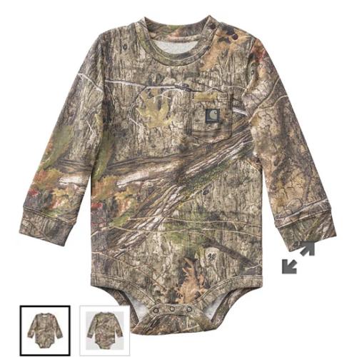 Boys' Long Sleeve Camo Pocket Bodysuit (Baby) | Carhartt