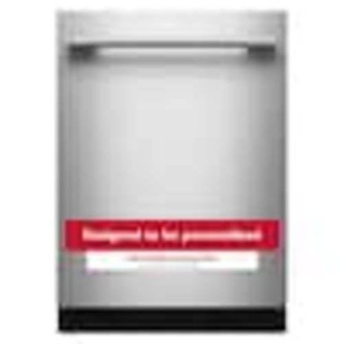 KitchenAid 24 in. Top Control Built-In Tall Tub 44 dBA Dishwasher in PrintShield Stainless with 360 MaxJets 3rd Rack KDTS424SPS