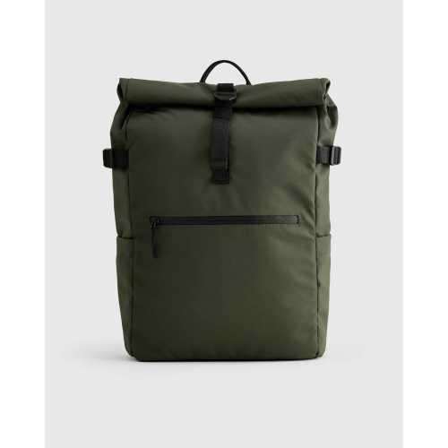 Weatherproof Roll-Top Backpack in Olive