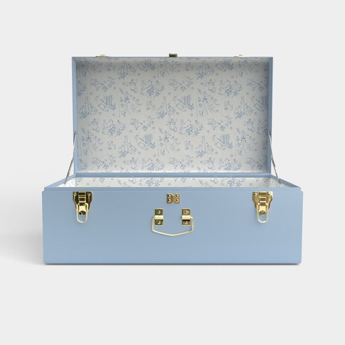 Grand Trunk - Light Blue - Hide and Seek Cream / Embroidery