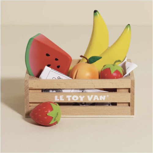 Le Toy Van Fruit Crate | Wooden Banana Strawberry Play | British Design – Playroom Collective