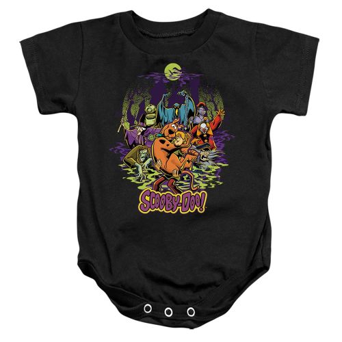 Popfunk Scooby-Doo and Shaggy Chased by Monsters Unisex Infant Snap Suit for Baby