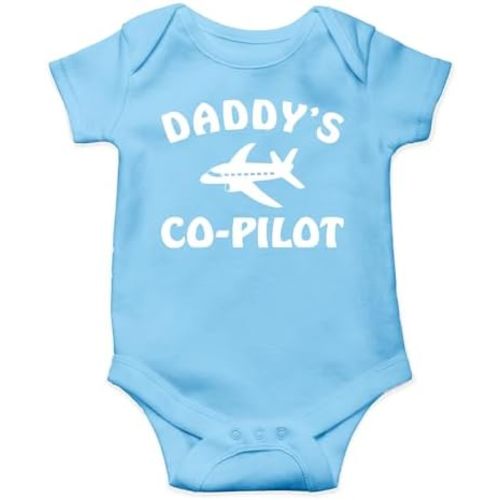 AW Fashions Daddy's Co-Pilot - Adventures With Dad - Funny Infant One-piece Baby Bodysuit