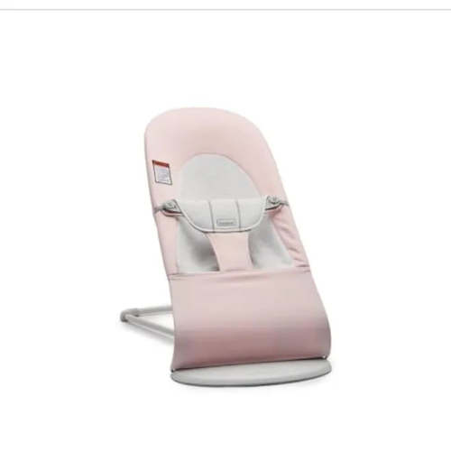 BabyBjörn Bouncer Balance Soft Woven - Light Pink/Grey