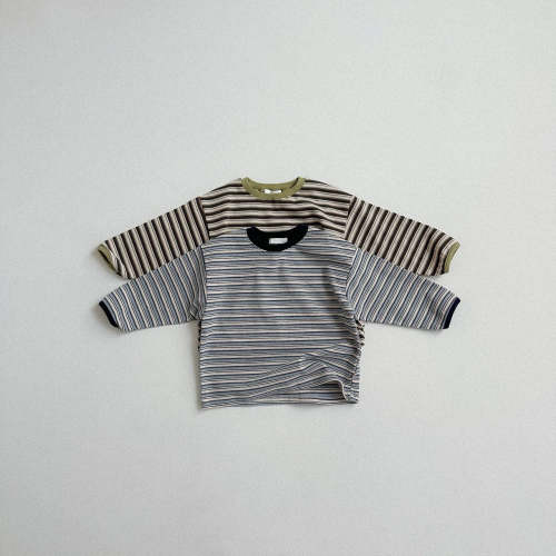 Toddler F25 Multi Color Stripe Long Sleeve Top (10m-4y) - 2 Colors | AT NOON STORE