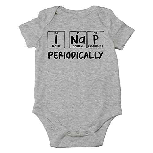 AW Fashions I Nap Periodically Baby Bodysuit Funny Cute Newborn Romper Coming Home Outfit for Infant Boys