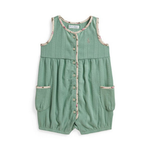 Baby Girls' Pointelle Bubble Shortall