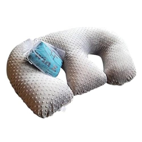 Twin Z The Pillow - 6 uses in 1 Twin Pillow ! Grey Plus Free Travel Bag!