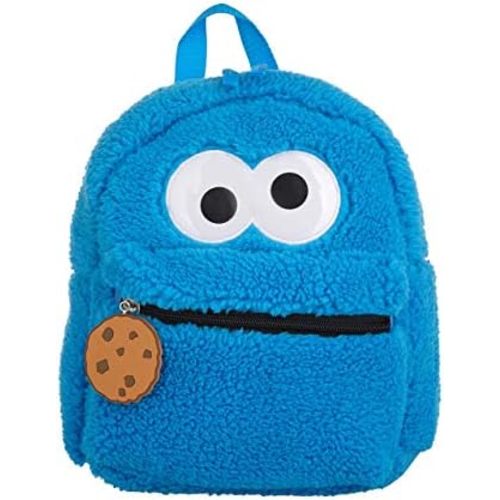Sesame Street Elmo and Cookie Monster Mini Backpacks for Toddler, Boys, and Girls, School or Travel