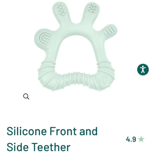 Silicone Front and Side Teether | green sprouts®