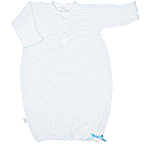 Pinstripe Placket Gown – PatyInc